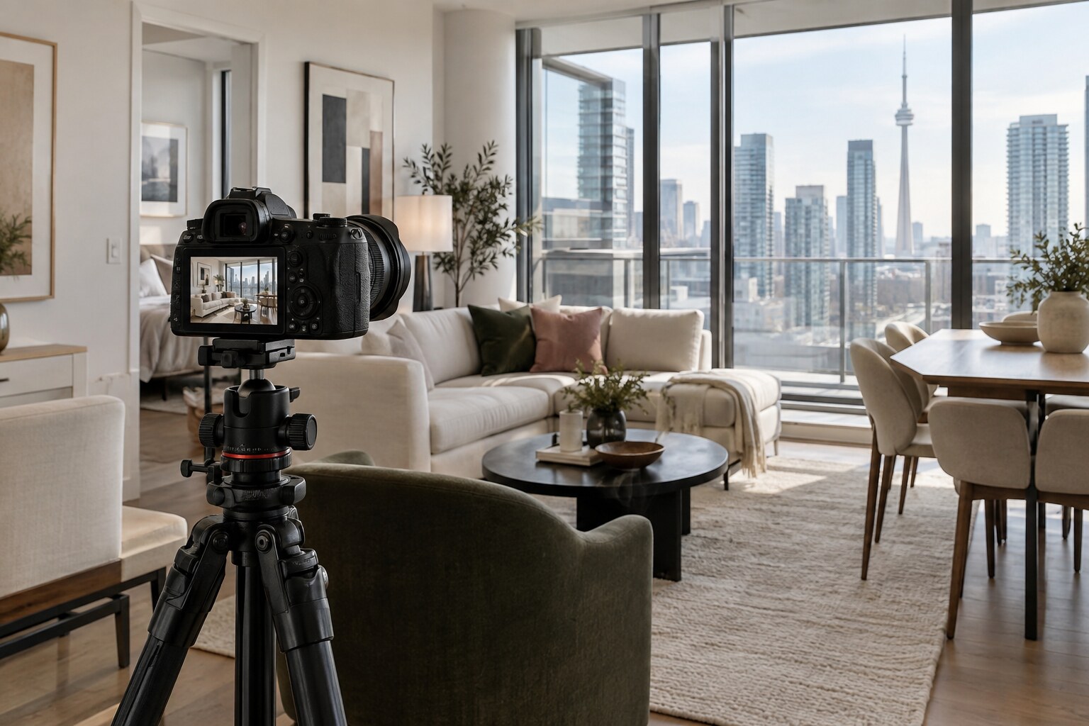 Professional real estate photography inside a Toronto condominium